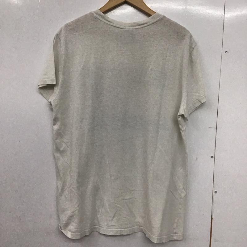 トミー ジーンズ TOMMY JEANS Tシャツ 半袖 半袖カットソー プリントTシャツ クルーネックカットソー L ロゴ、文字 アイボリー / アイボリー /  メンズ USED 古着 中古 10148996