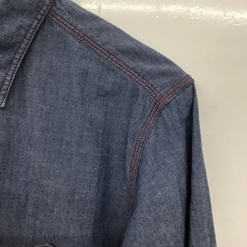 エンジニアードガーメンツ Engineered Garments シャツ、ブラウス 長袖 ワークシャツ シャンブレーシャツ XS 無地 青 / ブルー /  メンズ USED 古着 中古 10145224
