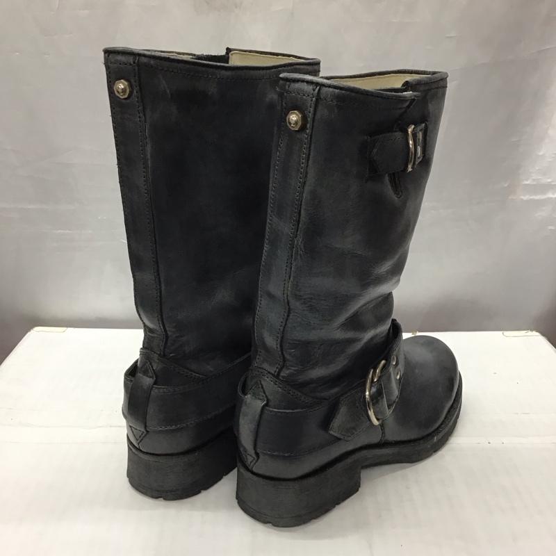 ディーゼル DIESEL ブーツ エンジニアブーツ 裏ボア 36 無地 黒 / ブラック /  レディース USED 古着 中古 10121058