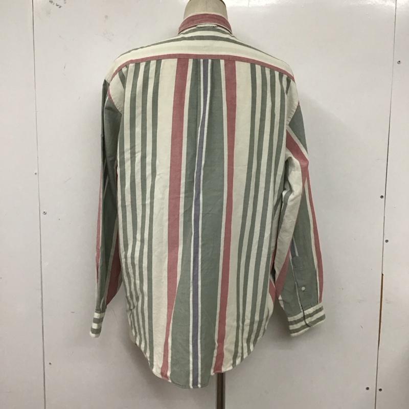 トミーヒルフィガー TOMMY HILFIGER シャツ、ブラウス 長袖 長袖シャツ ストライプシャツ カラーシャツ ボタンダウンシャツ M ストライプ マルチカラー / マルチカラー /  メンズ USED 古着 中古 10127729