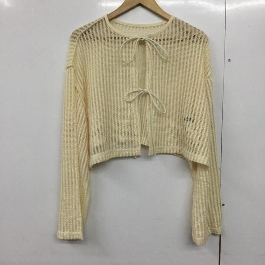 カスタネ Kastane カーディガン 長袖 KAZ1031306A0013 カットレースカーディガン 2WAY S 無地 アイボリー / アイボリー /  レディース USED 古着 中古 10144697