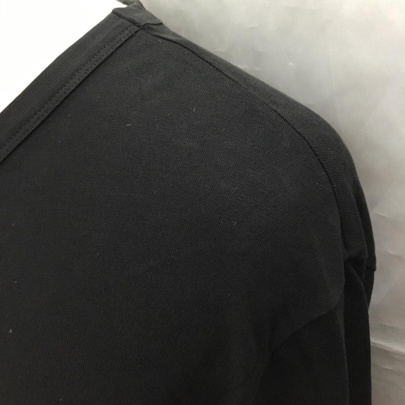 モンクレール MONCLER カットソー 長袖 長袖カットソー クルーネックカットソー ロングスリーブカットソー プリントTシャツ プリント 黒 / ブラック /  メンズ USED 古着 中古 10111923