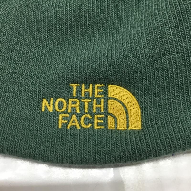 ザノースフェイス THE NORTH FACE 帽子 ニット帽 NN41501Z ロゴ、文字 橙 / オレンジ / X 緑 / グリーン /  メンズ USED 古着 中古 10119938