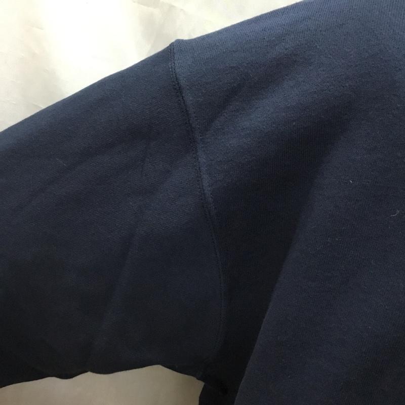 ショット schott パーカー 長袖 782-2231005 HOODEDSWEATOVALCHENILLELOGO 長袖パーカー プルオーバー L ロゴ、文字 紺 / ネイビー /  メンズ USED 古着 中古 10121801