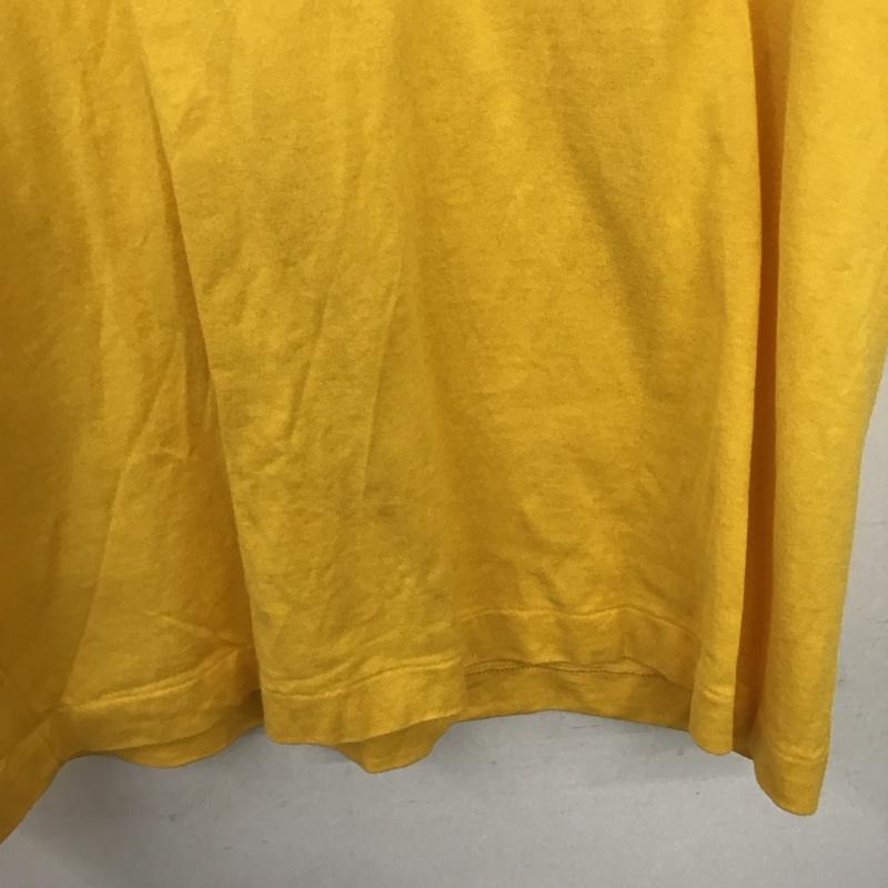 カールヘルム KARLHELMUT Tシャツ 半袖 半袖カットソー プリントTシャツ クルーネックカットソー M ロゴ、文字 黄 / イエロー /  メンズ USED 古着 中古 10148336