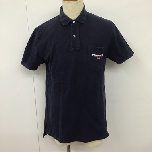 ポロスポーツラルフローレン POLOSPORT ポロシャツ 半袖 90年代 L 無地 X ロゴ、文字 紺 / ネイビー /  メンズ USED 古着 中古 10111999