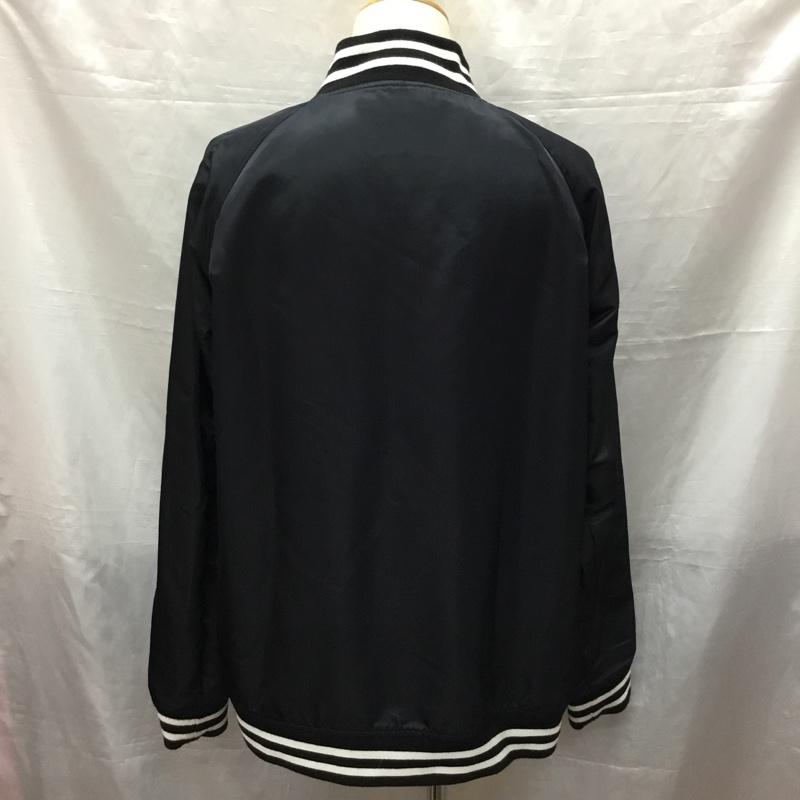 チャンピオン Champion ジャケット、上着 ジャケット、ブレザー c3-j619 ジャケット ナイロンジャケット カジュアルジャケット XL ロゴ、文字 黒 / ブラック /  メンズ USED 古着 中古 10120121