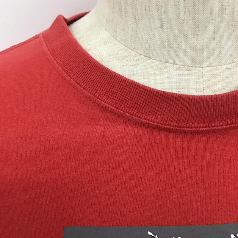 クイックシルバー Quiksilver Tシャツ 半袖 クルーネック プリント S ロゴ、文字 赤 / レッド /  メンズ USED 古着 中古 10106958