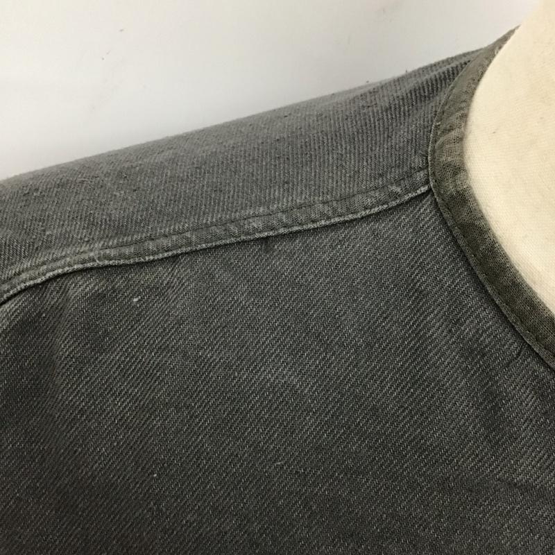 古着 USED カットソー 長袖 ロシア軍 スリーピングシャツ 長袖カットソー 無地 灰 / グレー /  メンズ USED 古着 中古 10120315