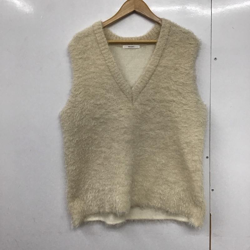 ディスコート Discoat ベスト ベスト FREE 無地 アイボリー / アイボリー /  レディース USED 古着 中古 10142863