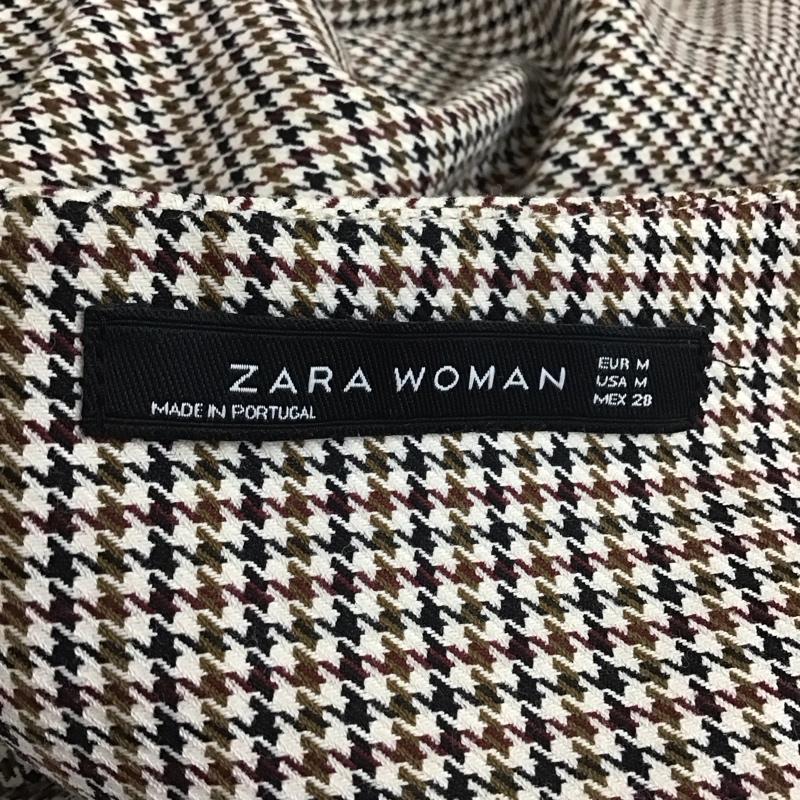 ザラウーマン ZARA WOMAN ワンピース ミニスカート 半袖ワンピース ミニワンピース チェックワンピース M チェック マルチカラー / マルチカラー /  レディース USED 古着 中古 10118522