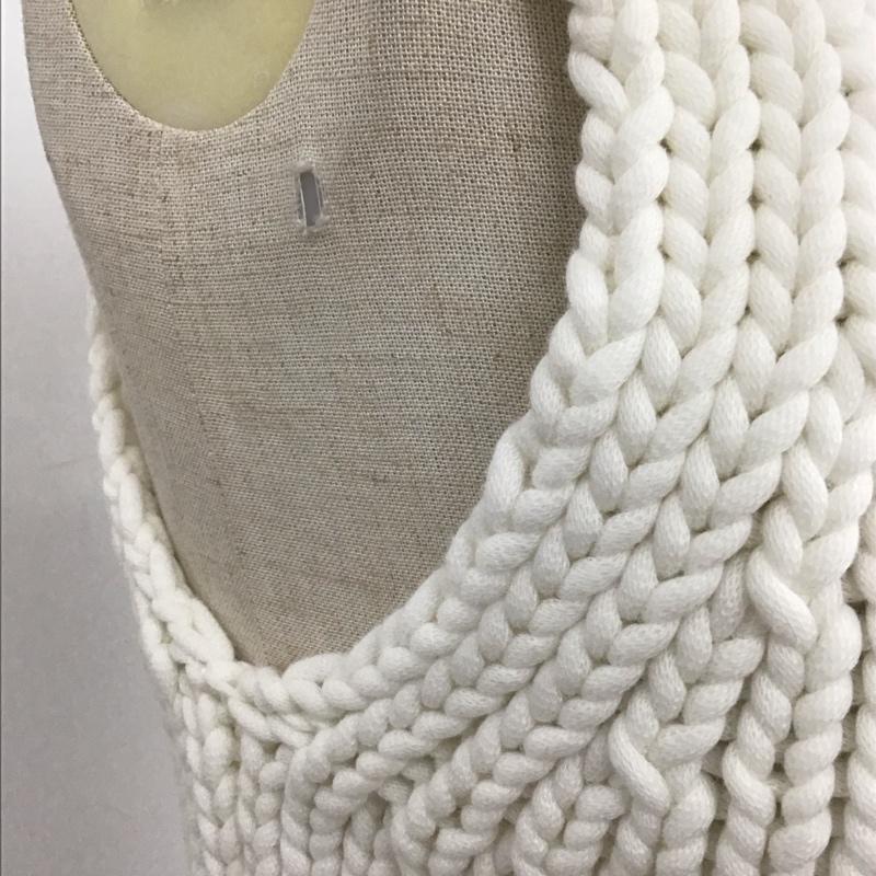 ザラ ZARA ニット、セーター 半袖 ニットベスト ノースリーブカットソー ショート丈ニット M 無地 白 / ホワイト /  レディース USED 古着 中古 10110445