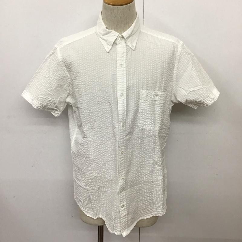 ランズエンド LAND S END シャツ、ブラウス 半袖 L 無地 白 / ホワイト /  メンズ USED 古着 中古 10128311