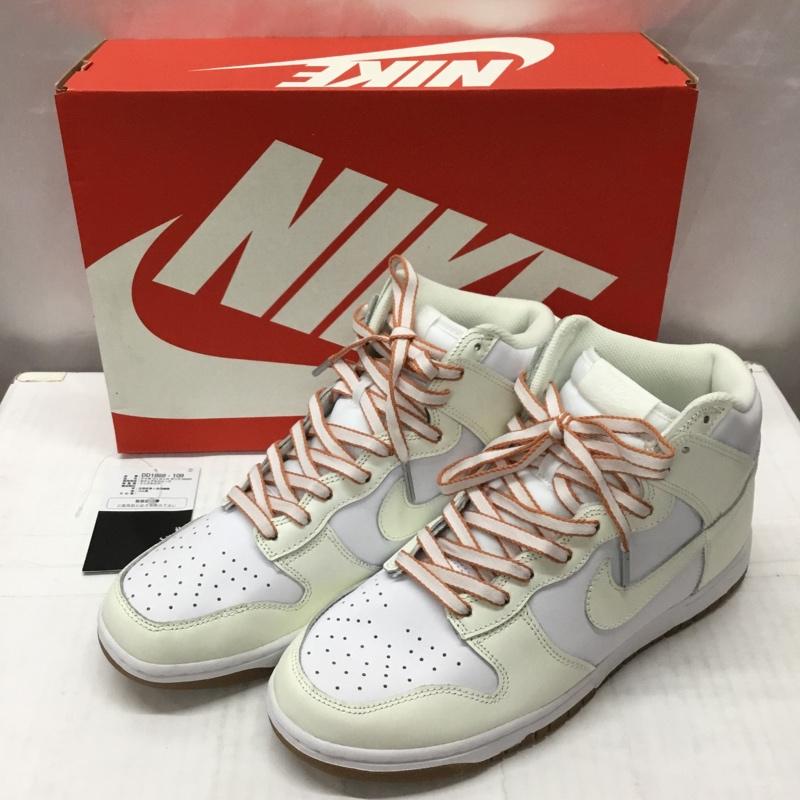 ナイキ NIKE スニーカー スニーカー DD1869 109 WMNS DUNK HIGH 27.5cm 箱有 27.5cm ロゴ、文字 白 / ホワイト / X アイボリー / アイボリー /  メンズ USED 古着 中古 10111972