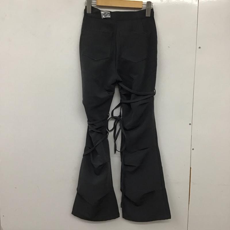 ラグア ジェム LAGUA GEM パンツ スラックス 510HAA31-0491 ASYMMETRY RIBON フレアパンツ XS 無地 灰 / グレー /  レディース USED 古着 中古 10134227