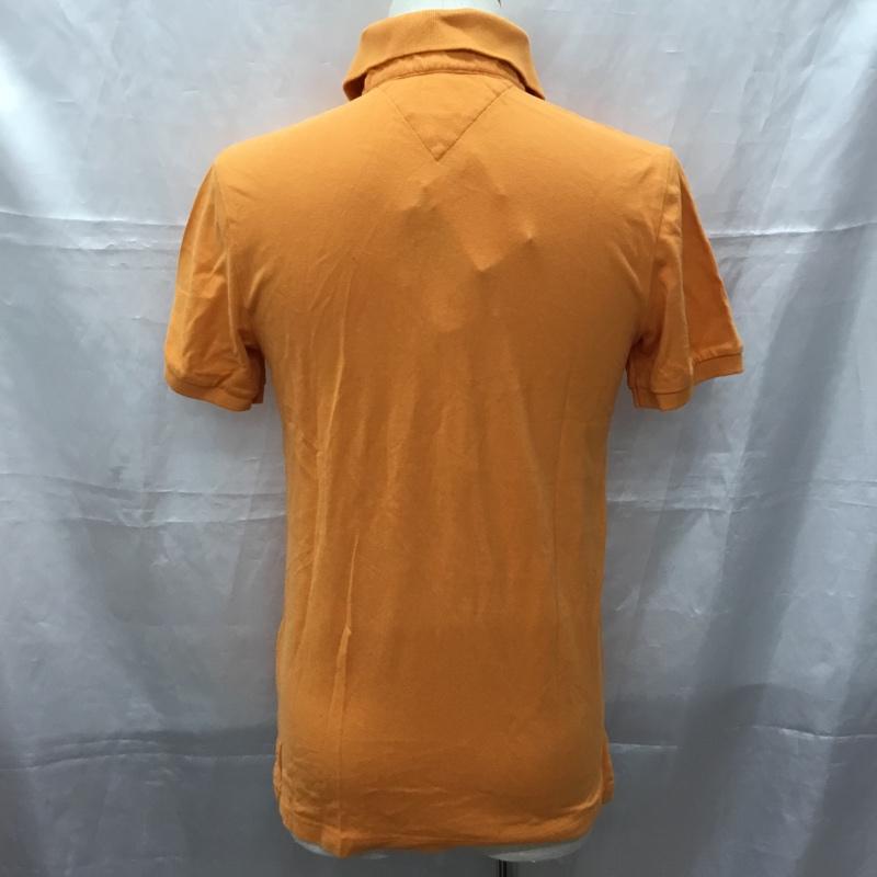 トミーヒルフィガー TOMMY HILFIGER ポロシャツ 半袖 S ロゴ、文字 橙 / オレンジ /  メンズ USED 古着 中古 10112873