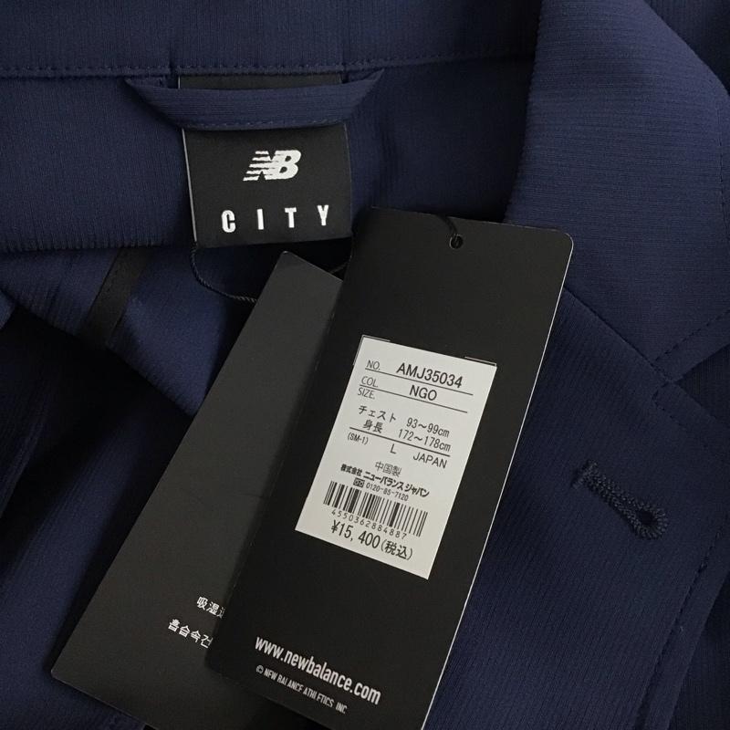 ニューバランス New Balance ジャケット、上着 ジャケット、ブレザー amj35034 THECITY イージーシティーピケジャケット カジュアルジャケット L 無地 紺 / ネイビー /  メンズ USED 古着 中古 10112096