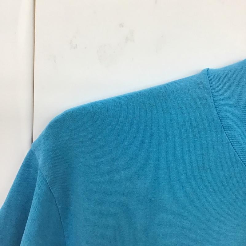 ヘインズ HANES Tシャツ 半袖 80s M プリント 青 / ブルー /  メンズ USED 古着 中古 10131351