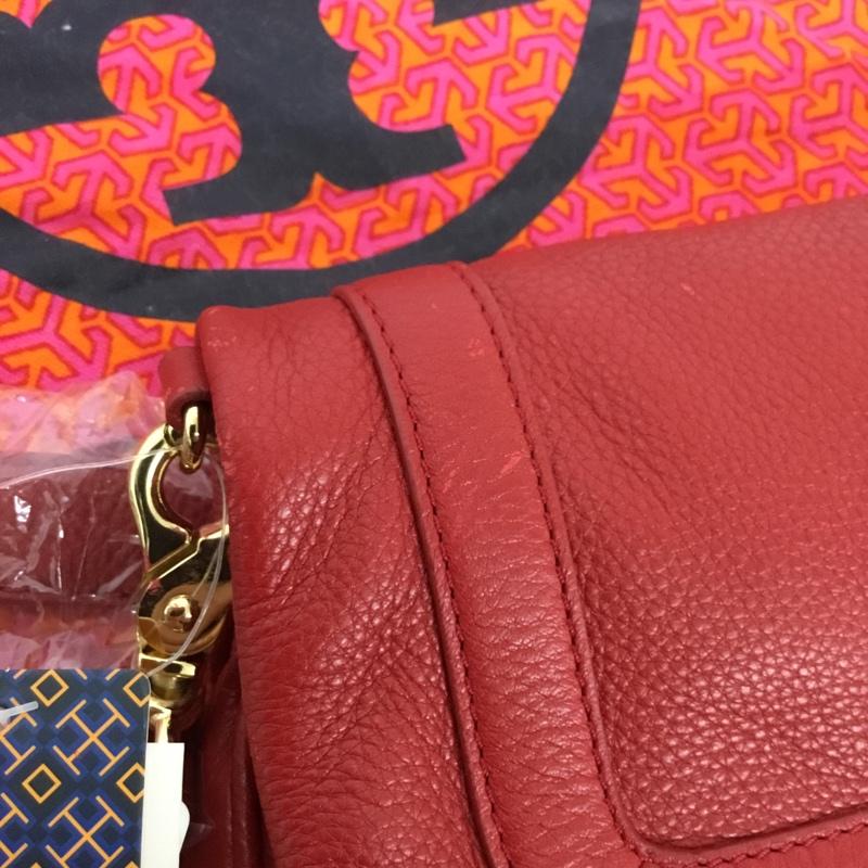 トリーバーチ TORY BURCH ショルダーバッグ ショルダーバッグ 7911102587 レザー ロゴ、文字 赤 / レッド /  レディース USED 古着 中古 10130788