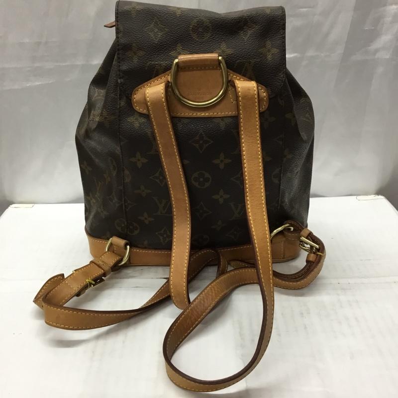 ルイヴィトン LOUIS VUITTON リュックサック、デイパック リュックサック、デイバッグ SP0020 ミニモンスリ モノグラム 総柄 茶 / ブラウン / X ダークブラウン / ダークブラウン /  レディース USED 古着 中古 10110578