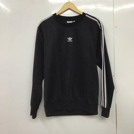 アディダス adidas トレーナー 長袖 hc1918 トレーナー 長袖スウェット 0 ロゴ、文字 黒 / ブラック /  メンズ USED 古着 中古 10148101