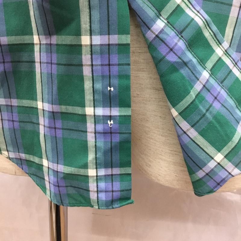 モンゴメリー MONTGOMERY シャツ、ブラウス 半袖 ボタンダウン S チェック マルチカラー / マルチカラー /  メンズ USED 古着 中古 10115517