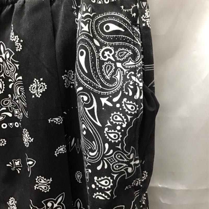 フリークスストア FREAK S STORE ボトムス ボトムス 201-1418 イージーパンツ S ペイズリー 黒 / ブラック / X 白 / ホワイト /  メンズ USED 古着 中古 10112401