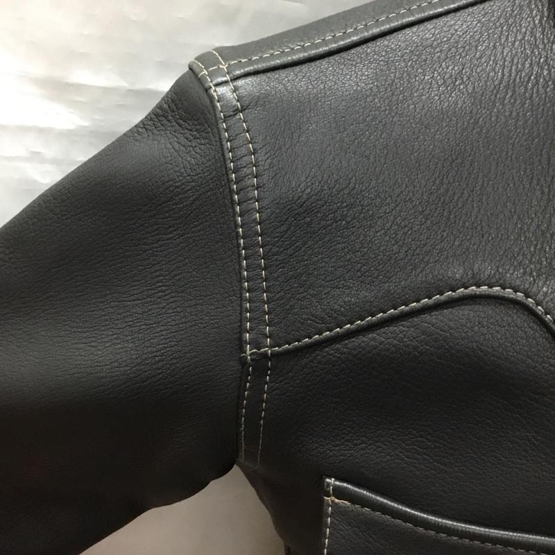 フラットヘッド The Flat Head シャツ、ブラウス 長袖 長袖シャツ 鹿革 レザーシャツ カジュアルシャツ 36 無地 ダークブラウン / ダークブラウン /  メンズ USED 古着 中古 10114871