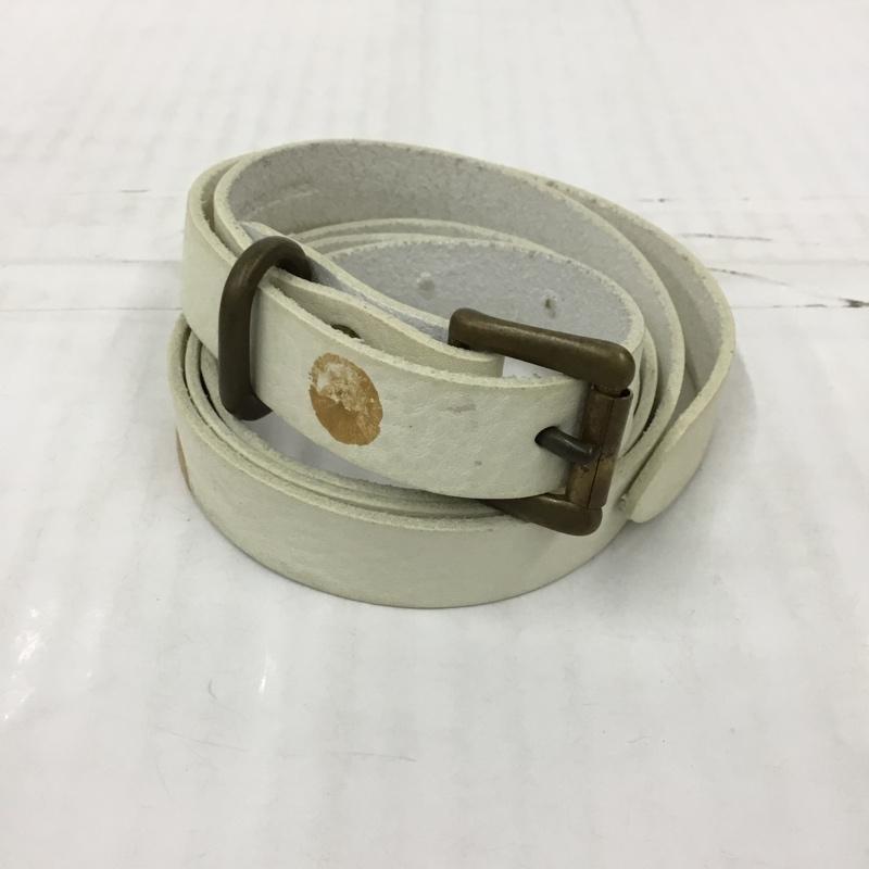 古着 USED ベルト・バックル ベルト STANDARD BELT SLIM GOLD FINGER 箱有 YOKO SAKAMOTO 無地 白 / ホワイト / X 金 / ゴールド /  メンズ USED 古着 中古 10105812