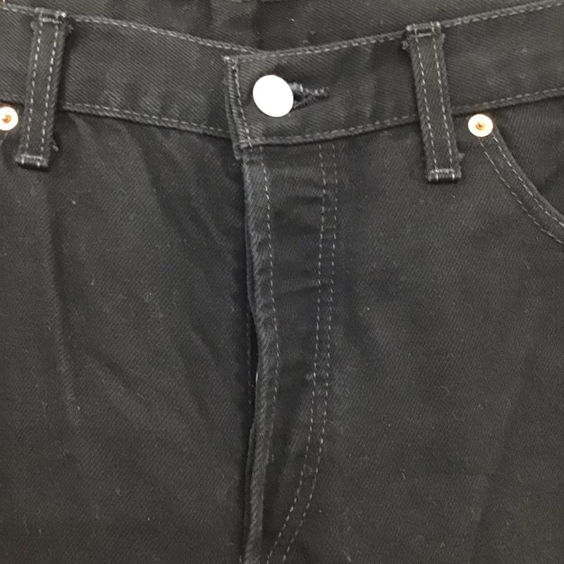 リーバイストラウスアンドコー Levi Strauss & co. パンツ デニム、ジーンズ デニムパンツ ストレートパンツ ワイドパンツ カジュアルパンツ 34 無地 黒 / ブラック /  メンズ USED 古着 中古 10114180