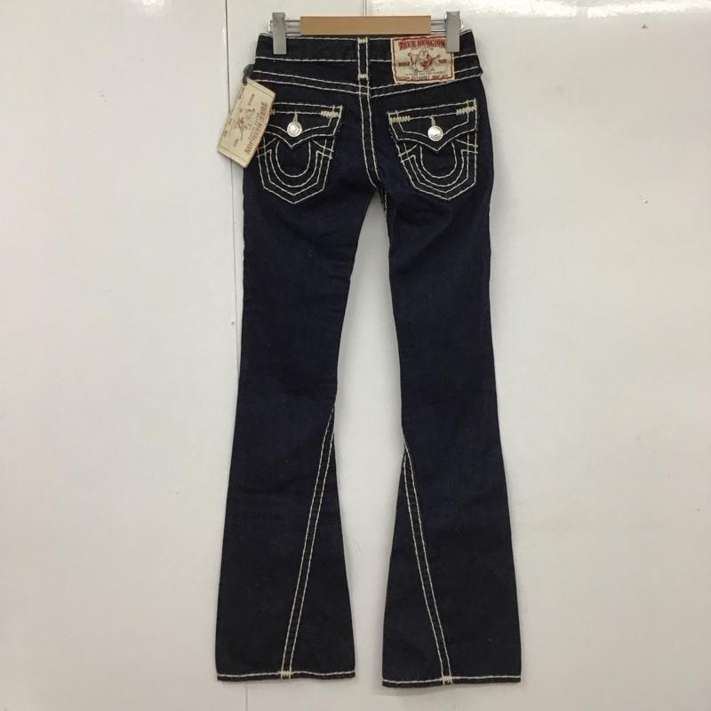 トゥルーレリジョン TRUE RELIGION パンツ デニム、ジーンズ 24503NBT2J JOEY SUPER T 23 無地 紺 / ネイビー /  レディース USED 古着 中古 10117371