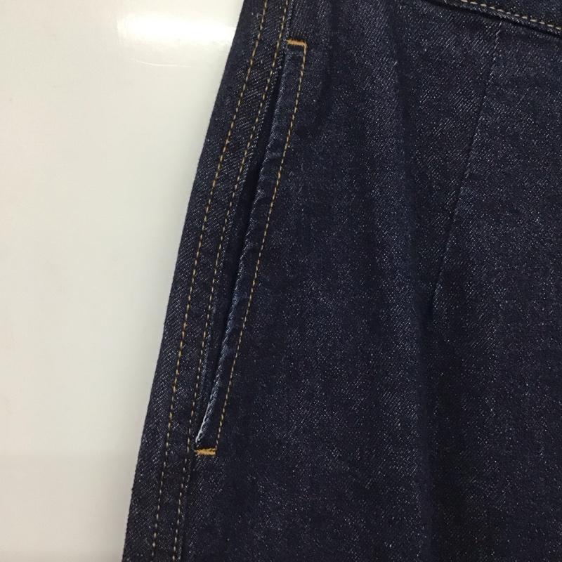 アズールバイマウジー AZUL BY MOUSSY スカート ひざ丈スカート 250CAH11-316H FRONT BUTTON DENIM LONG SKIRT S 無地 インディゴ / インディゴ /  レディース USED 古着 中古 10142785