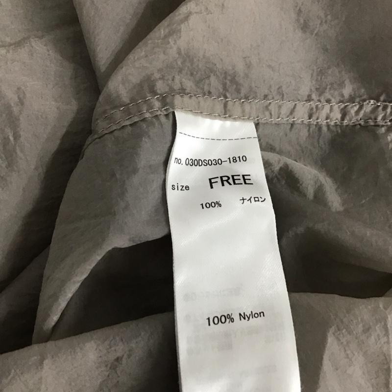 スローバイスライ THROW by SLY シャツ、ブラウス 長袖 030DS030-1810 SHEER TEXUTURE SH FREE 無地 灰 / グレー /  レディース USED 古着 中古 10136850