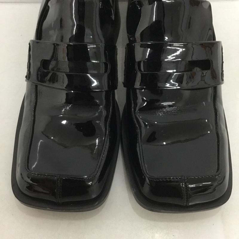 ザラ ZARA ローファー ローファー 1209 810 040 ヒール スクエアトゥ EU38 無地 黒 / ブラック /  レディース USED 古着 中古 10138336