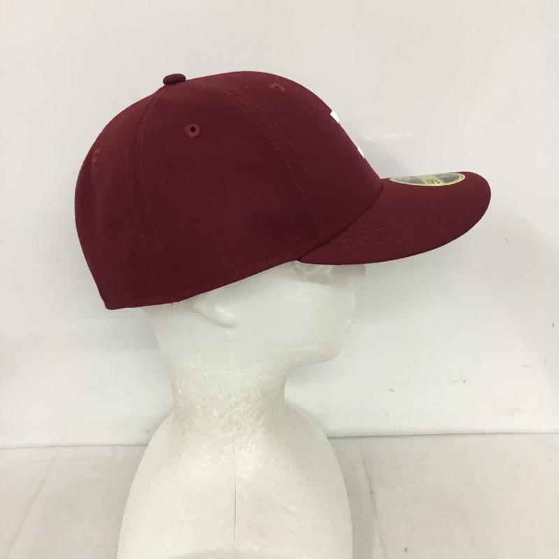 ディセンダント DESCENDANT 帽子 キャップ 59FIFTY NEW ERA 59.6cm ロゴ、文字 えんじ / ワインレッド /  メンズ USED 古着 中古 10131700