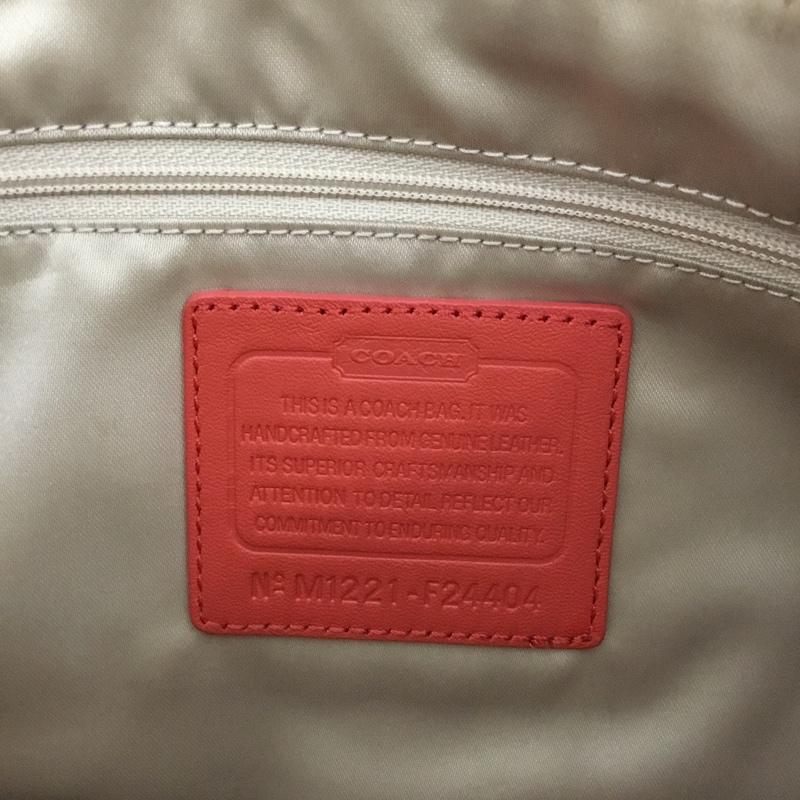 コーチ COACH ショルダーバッグ ショルダーバッグ F24404 レザー ロゴ、文字 橙 / オレンジ /  レディース USED 古着 中古 10144889