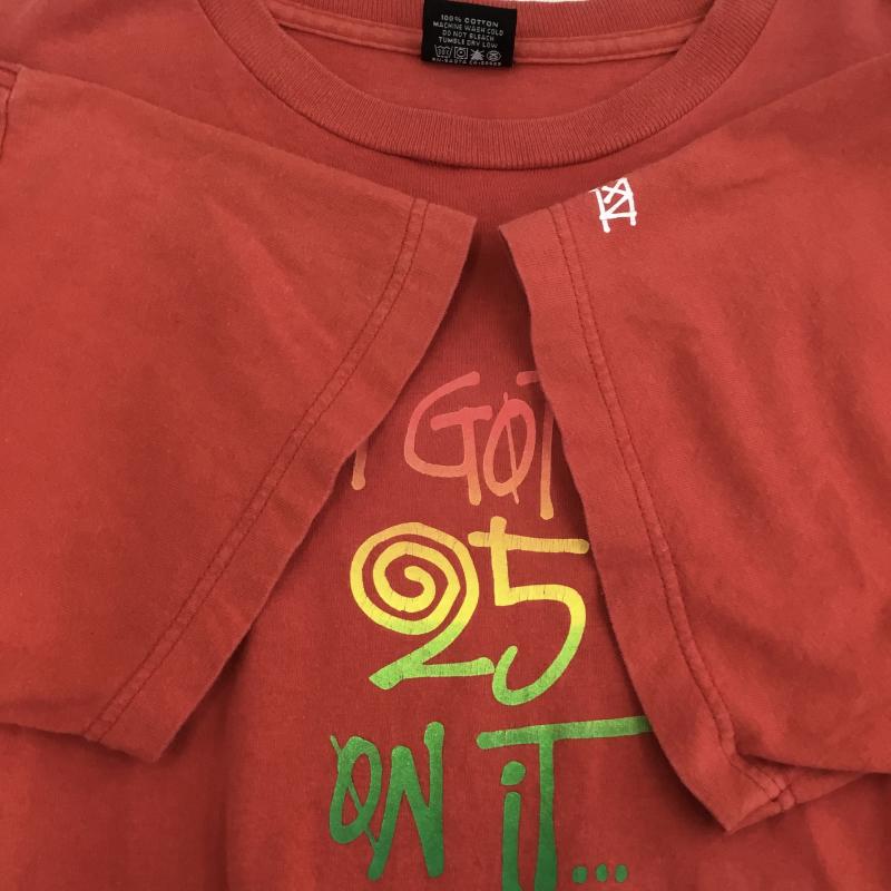 ステューシー STUSSY Tシャツ 半袖 M ロゴ、文字 赤 / レッド /  メンズ USED 古着 中古 10133850