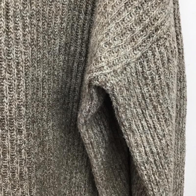 ランドワーズ LANDWARDS ニット、セーター 長袖 Audrey and John Wad セーラーカラー ナイロンウール FREE 無地 茶 / ブラウン /  レディース USED 古着 中古 10146404