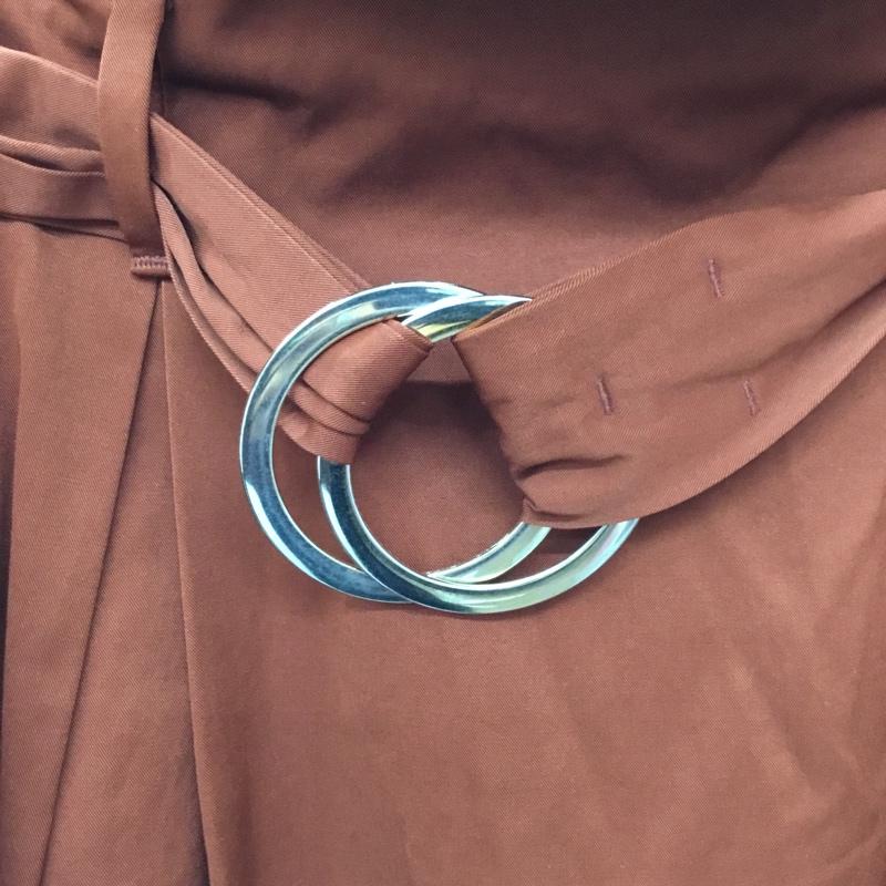 ザラウーマン ZARA WOMAN スカート ロングスカート ロングスカート フレアスカート カジュアルスカート S 無地 茶 / ブラウン /  レディース USED 古着 中古 10115801
