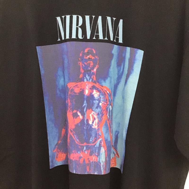 ネイバーフッド NEIGHBORHOOD Tシャツ 半袖 241pcnh-st04s NIRVANATEESS-2 半袖カットソー プリントTシャツ L プリント 黒 / ブラック /  メンズ USED 古着 中古 10132285