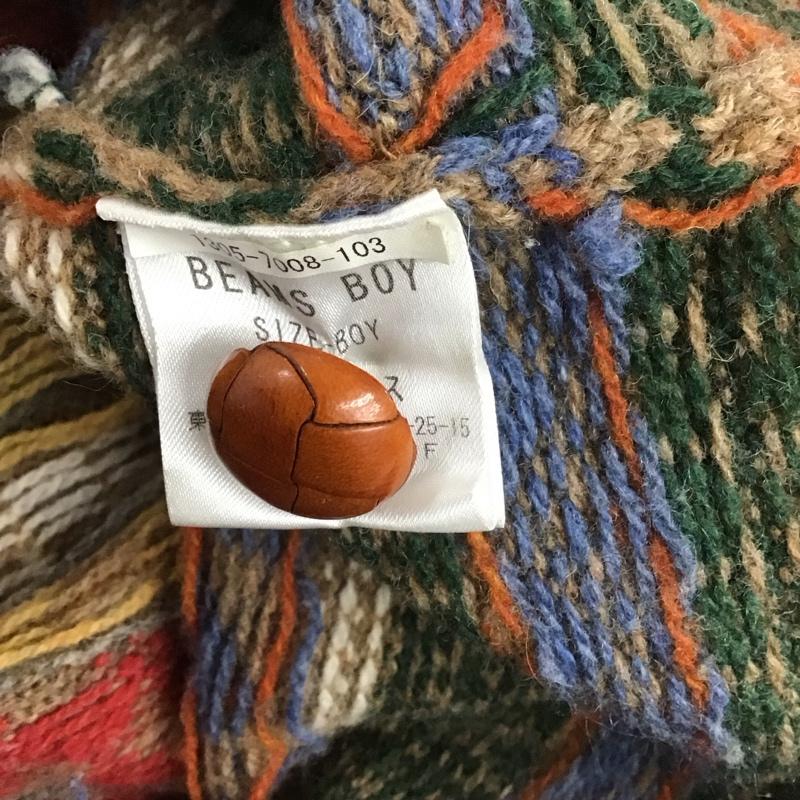 ビームスボーイ BEAMS BOY ベスト ベスト 1305-7008-103 ウール フード付き 総柄 マルチカラー / マルチカラー /  レディース USED 古着 中古 10147748