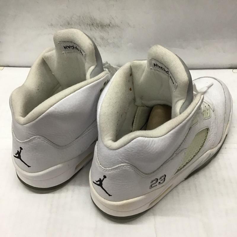 ナイキ NIKE スニーカー スニーカー 136027-130 AIR JORDAN 5 RETRO 28cm 28.0cm ワンポイント 白 / ホワイト /  メンズ USED 古着 中古 10114272