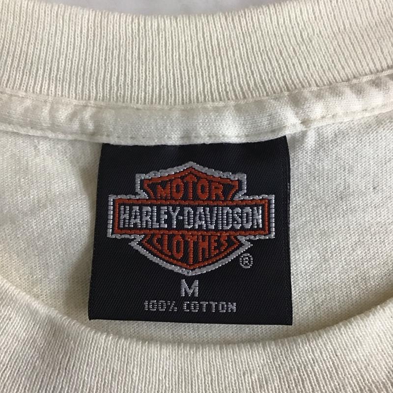ハーレーダビッドソン Harley-Davidson Tシャツ 半袖 半袖カットソー プリントTシャツ クルーネックカットソー M プリント ベージュ / ベージュ /  メンズ USED 古着 中古 10115329