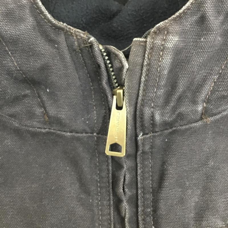 カーハート Carhartt ジャケット、上着 ジャンパー、ブルゾン XL ロゴ、文字 茶 / ブラウン /  メンズ USED 古着 中古 10119079