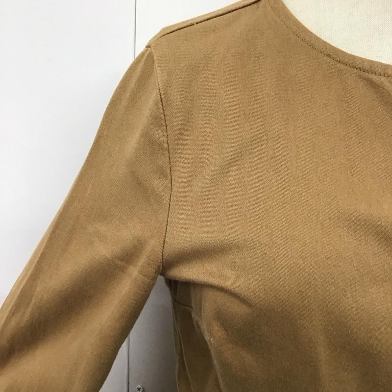 アーペーセー A.P.C. ワンピース ひざ丈スカート ノーカラー 長袖 前開き 34 無地 ベージュ / ベージュ /  レディース USED 古着 中古 10115430