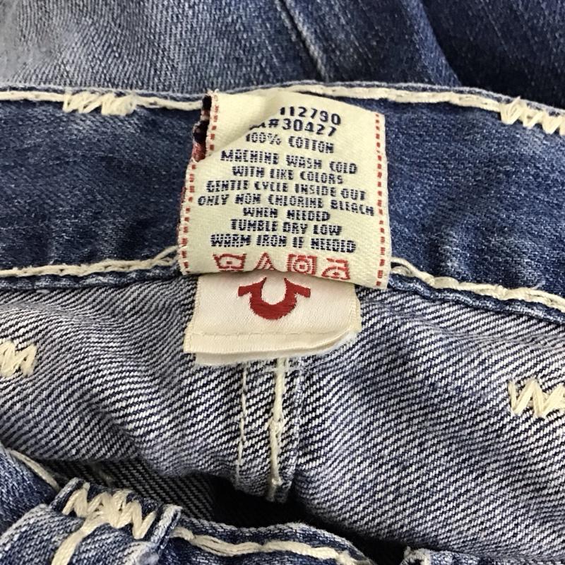 トゥルーレリジョン TRUE RELIGION パンツ デニム、ジーンズ デニムパンツ スリムパンツ カジュアルパンツ 30インチ 無地 インディゴ / インディゴ /  メンズ USED 古着 中古 10132159