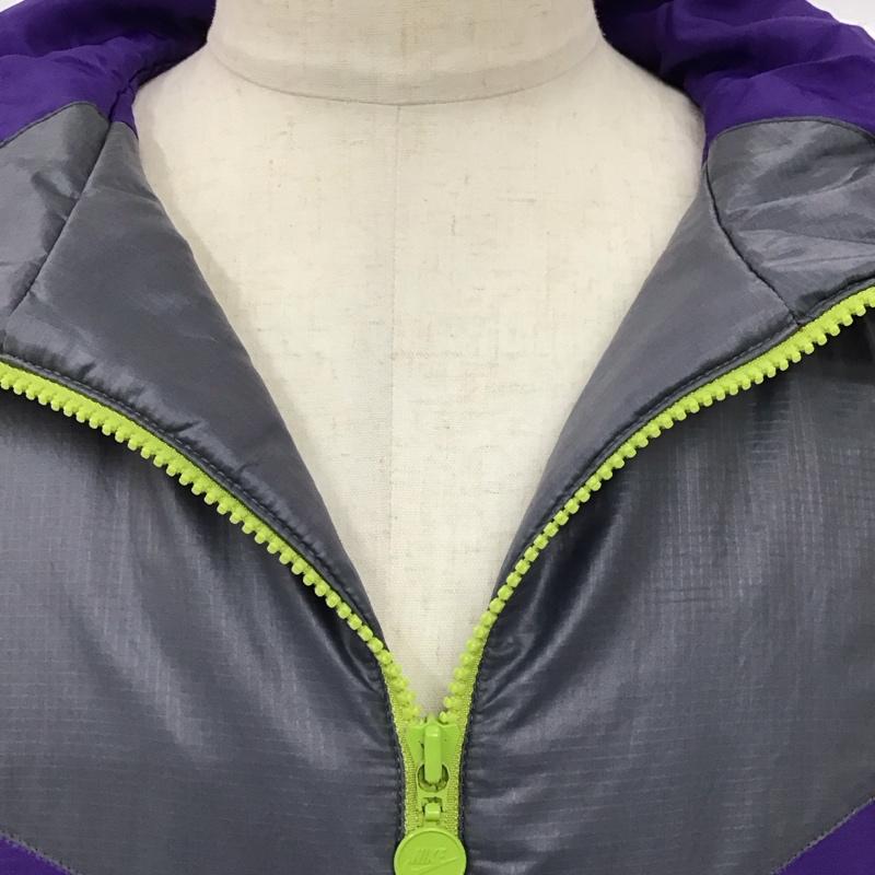 ナイキ NIKE ジャケット、上着 ジャンパー、ブルゾン M 無地 灰 / グレー / X 紫 / パープル / X 黄緑 / イエローグリーン /  メンズ USED 古着 中古 10120538