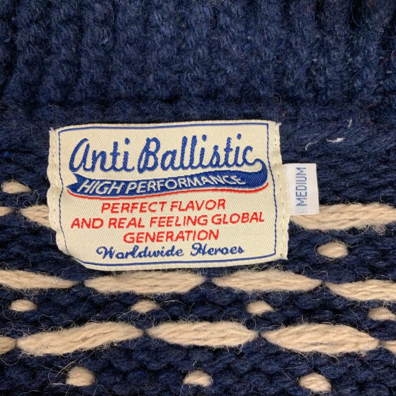 アンティバルリスティック Anti Ballistic ジャケット、上着 ジャンパー、ブルゾン ニットカウチン M 無地 X  紺 / ネイビー / X 赤 / レッド / X 白 / ホワイト /  メンズ USED 古着 中古 10033576