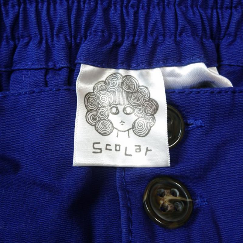 スカラー ScoLar スカート ひざ丈スカート 刺繍 M 無地 X 刺繍 青 / ブルー /  レディース USED 古着 中古 10036952