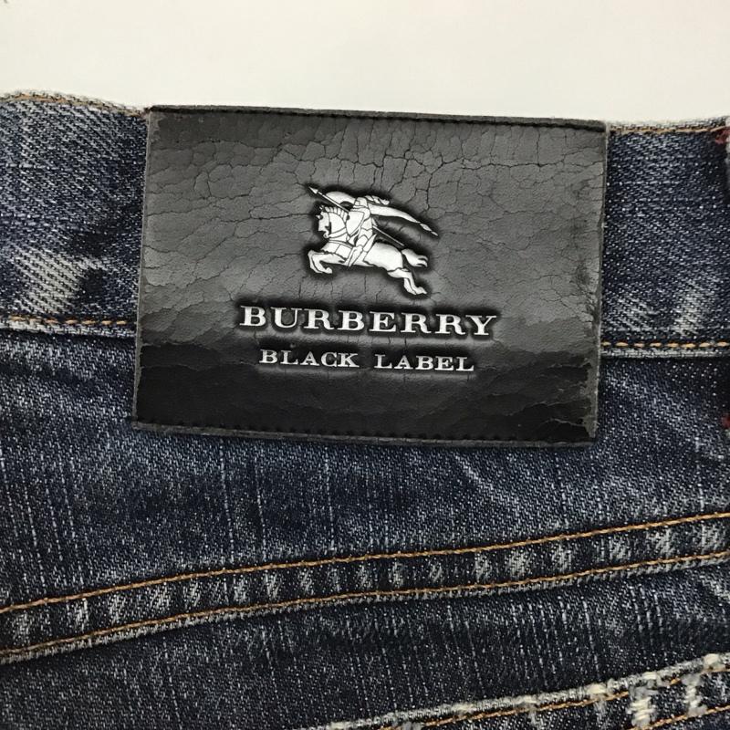 バーバリーブラックレーベル BURBERRY BLACK LABEL パンツ デニム、ジーンズ デニムパンツ ストレートパンツ ワイドパンツ カジュアルパンツ 無地 インディゴ / インディゴ /  メンズ USED 古着 中古 10120045
